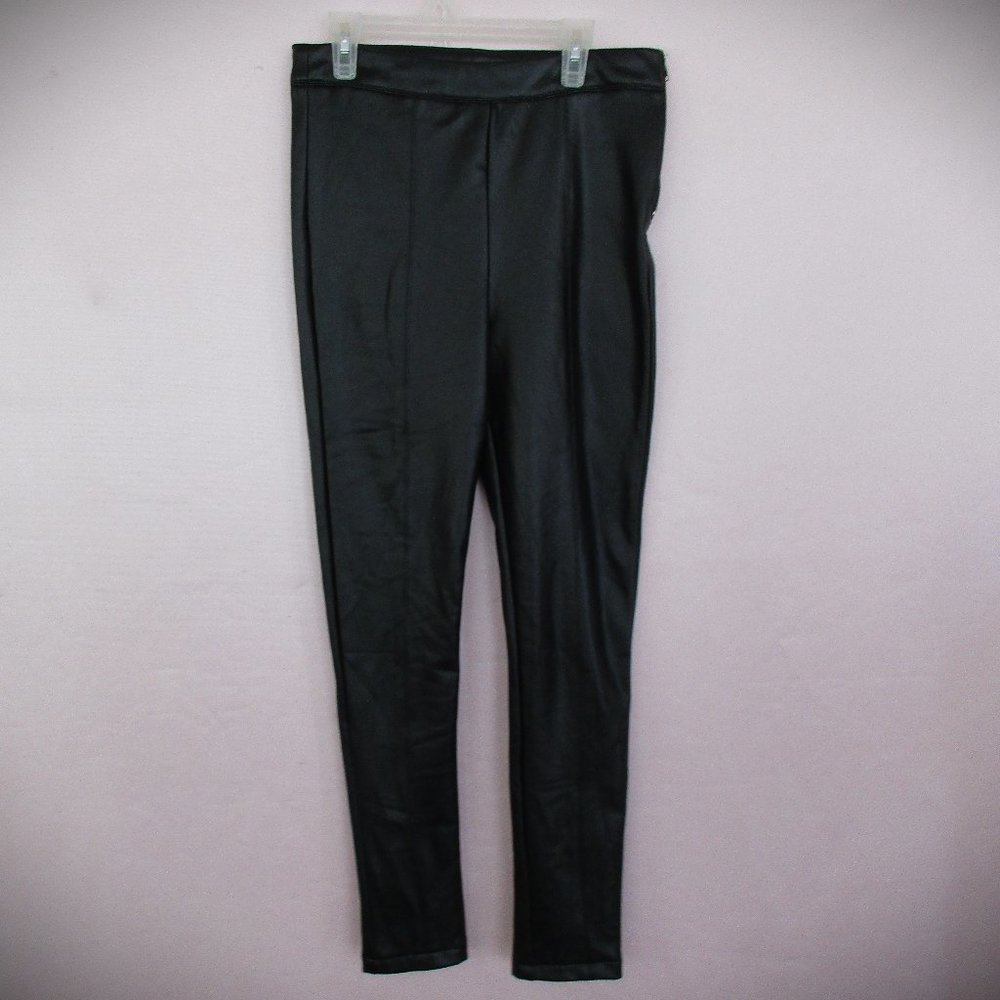 POTTER'S POT FAUX LEATHER PANTS/LEGGINGS Black Size S Like New